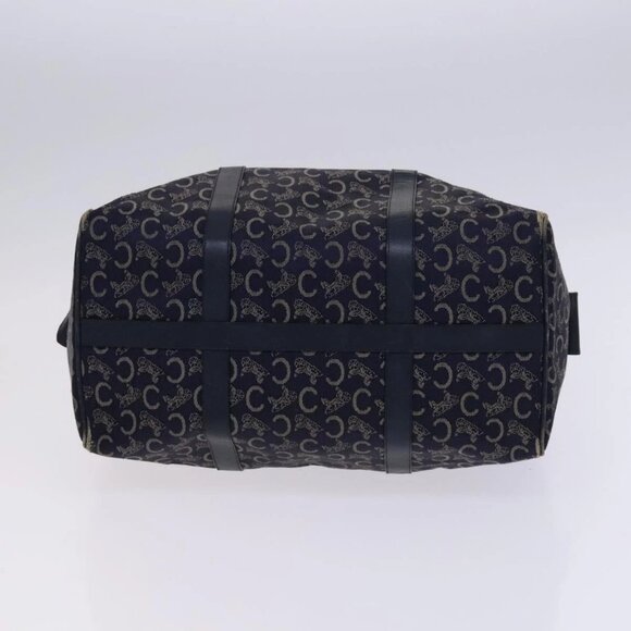 CELINE C Sulky Boston Shoulder Bag Canvas 2Set Brown Navy - Picture 7 of 16